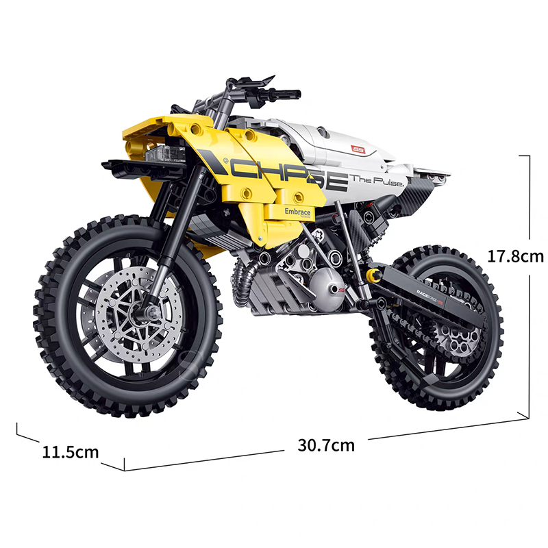 SHUANGGAO Technic Vehicl BMW G450X Motorcycle 510PCS block toys 60544
