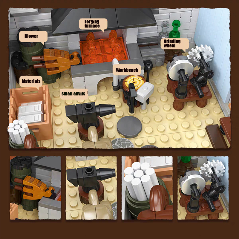 JIESTAR Creator Building SMITHY 2718PCS block toys 89145