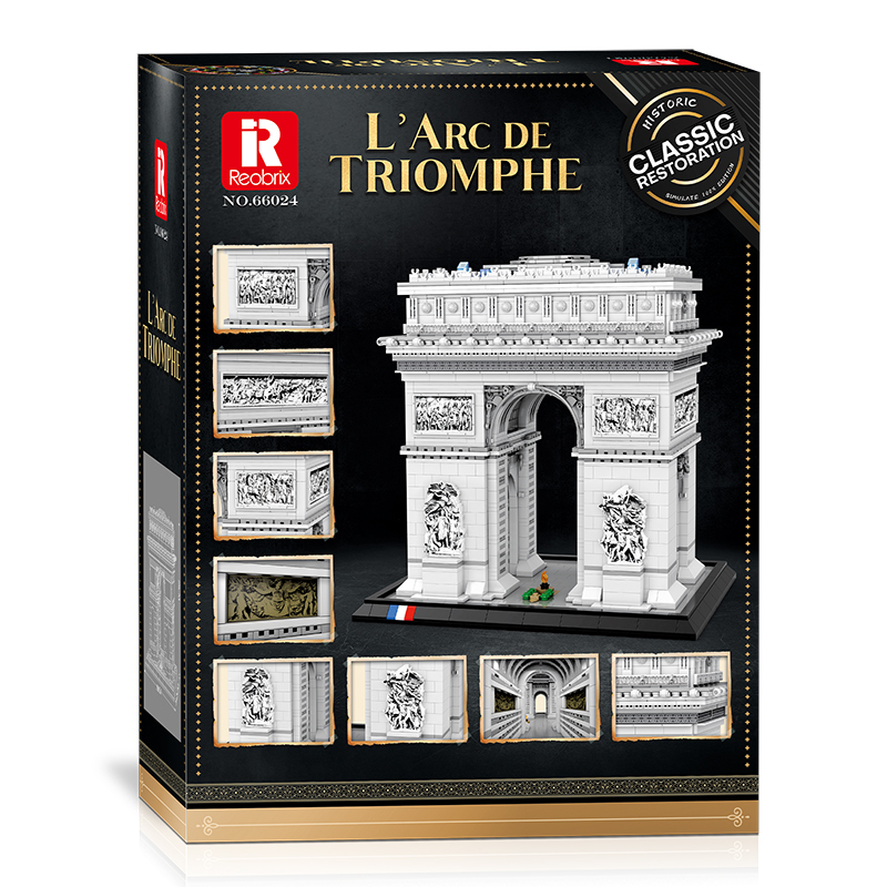 Reobrix Creator Buildings L'Arc de Triomphel 3381 PCS block toys 66024