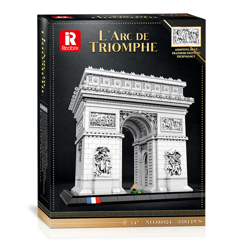 Reobrix Creator Buildings L'Arc de Triomphel 3381 PCS block toys 66024