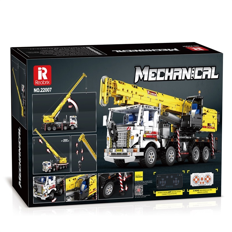 Reobrix Technic Car Multiple Function Autocrane 2023 PCS block toys 22007