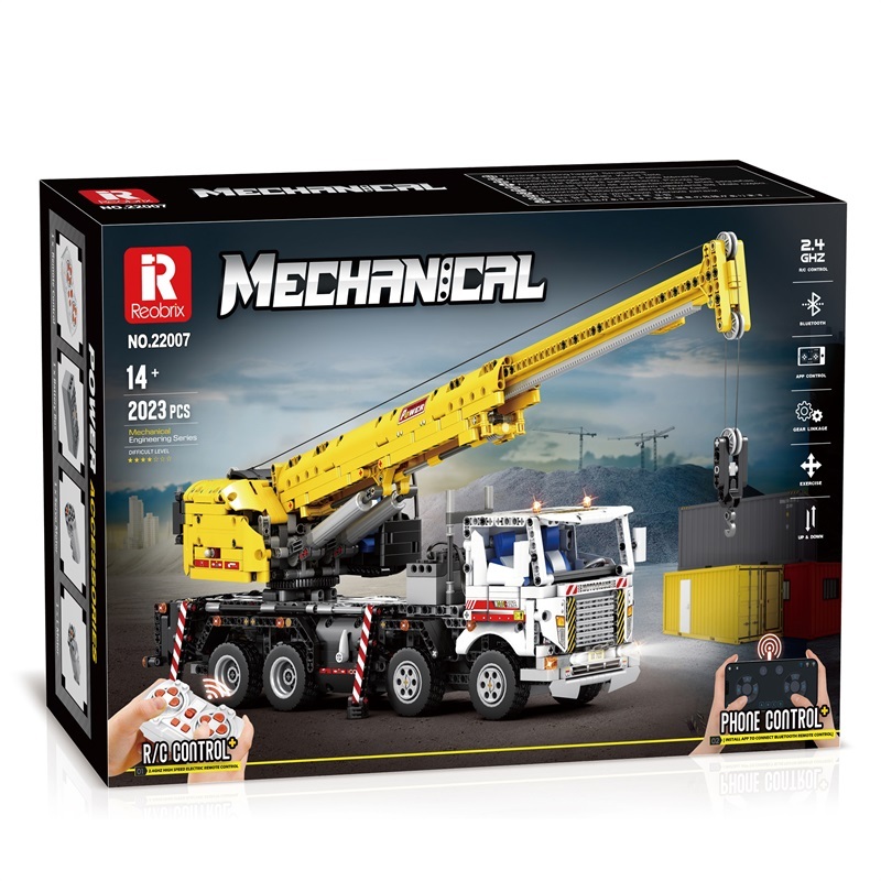 Reobrix Technic Car Multiple Function Autocrane 2023 PCS block toys 22007