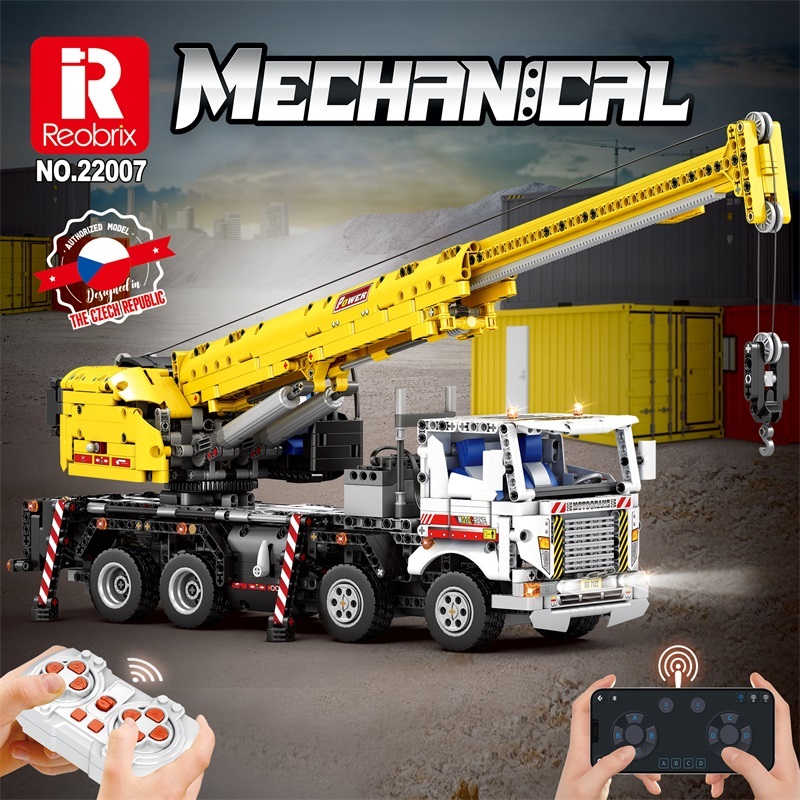 Reobrix Technic Car Multiple Function Autocrane 2023 PCS block toys 22007