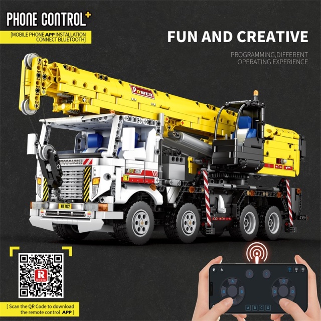 Reobrix Technic Car Multiple Function Autocrane 2023 PCS block toys 22007
