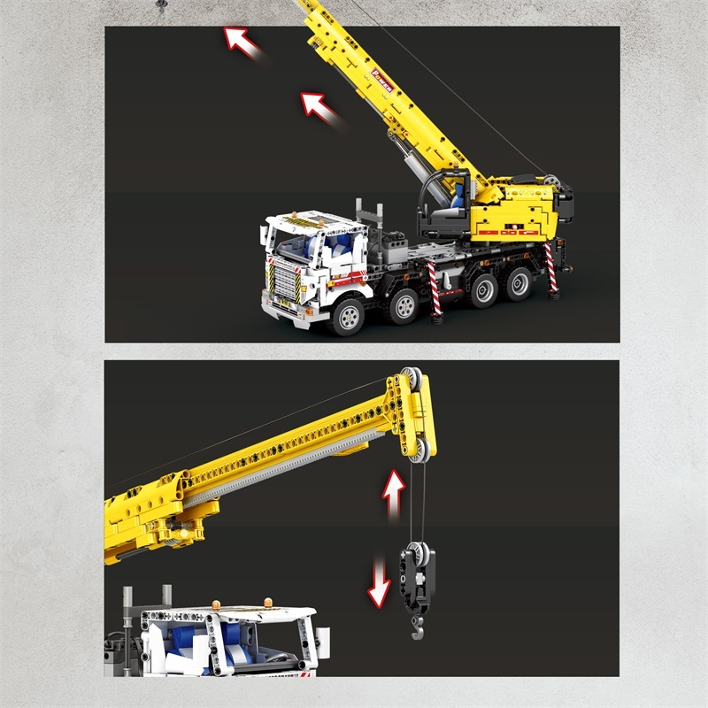 Reobrix Technic Car Multiple Function Autocrane 2023 PCS block toys 22007