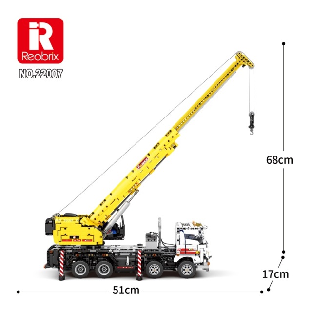 Reobrix Technic Car Multiple Function Autocrane 2023 PCS block toys 22007