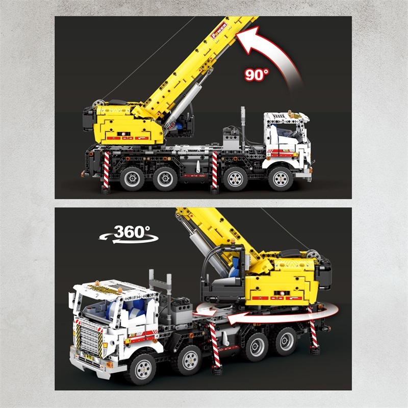 Reobrix Technic Car Multiple Function Autocrane 2023 PCS block toys 22007