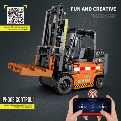 Reobrix Technic Car Mechanical Forklift 662PCS block toys 22002
