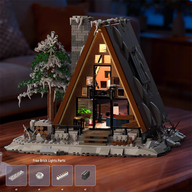 Xbert Creator Seasonal A-Frame Snow Cabin 1508PCS block toys 66151