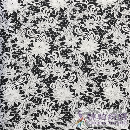 KHLF2007 Guipure Lace Venice Lace Fabric - Magnolia