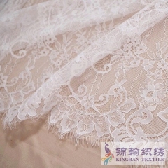 Chantilly Lace Fabric off white for bridal dress