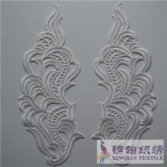 Guipure lace applique