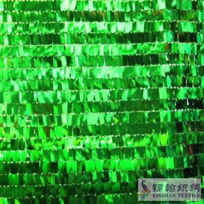 KHSF2001-2 Rectangle Sequin Fabric 2 Way Stretch