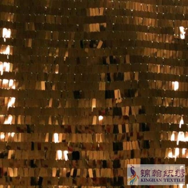KHSF2001-2 Rectangle Sequin Fabric 2 Way Stretch
