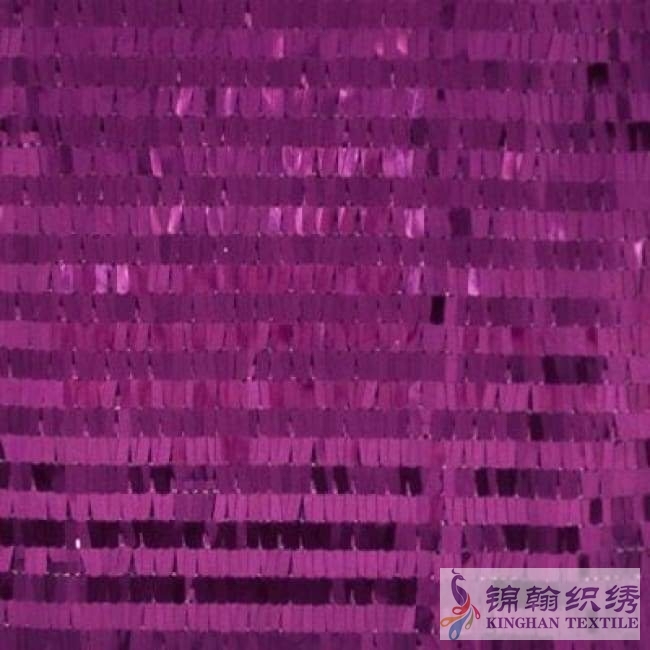 KHSF2001-2 Rectangle Sequin Fabric 2 Way Stretch