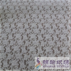 KHLF3014 Light Yellow Corded Lace Fabric