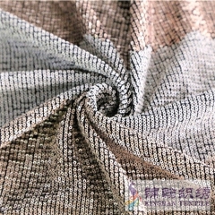 KHSF1013K 3mm Copper brown gray Tricolors pleating Sequins Fabric