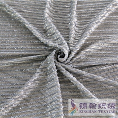 KHSF1022 3mm Gold Grey Two-tone Glitter Sequins Fabric