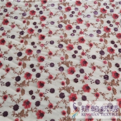 KHSF1045 5mm Purple Plum Blossom Sequins Fabric