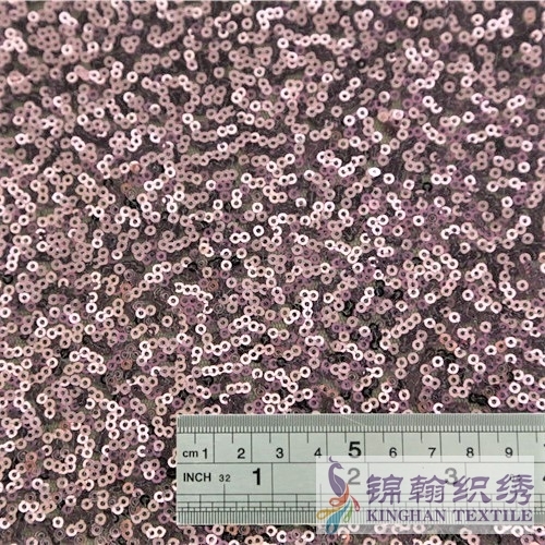 KHSF1042 3mm Pink to Purple Gradients Sequins Fabric