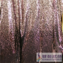KHSF1042 3mm Pink to Purple Gradients Sequins Fabric