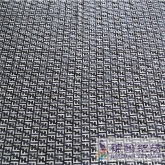 KHSF3001W 3mm Gold White Printed Sequins Embroidered on Chiffon Fabric