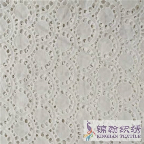 KHCE1035 Cotton Eyelet Embroidered Fabric