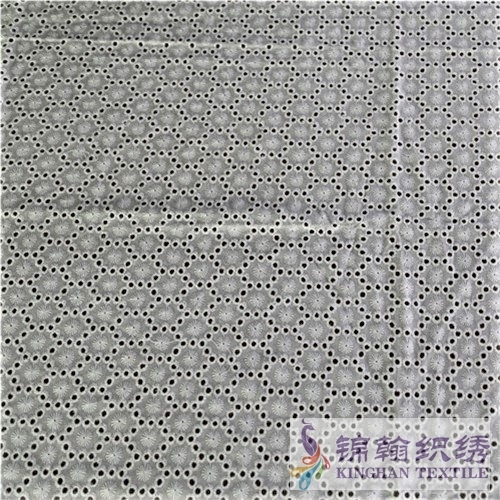 KHCE1001 Cotton Eyelet Embroidered Fabric