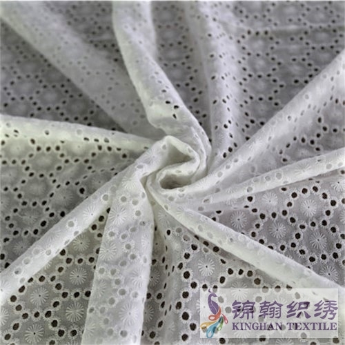 KHCE1001 Cotton Eyelet Embroidered Fabric