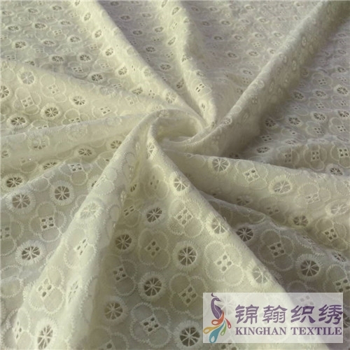 KHCE1033 Cotton Eyelet Embroidered Fabric