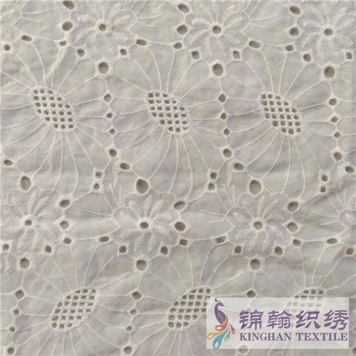 KHCE1055 Cotton Eyelet Embroidered Fabric