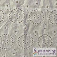 KHCE1023 Cotton Eyelet Embroidered Fabric