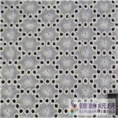 KHCE1001 Cotton Eyelet Embroidered Fabric