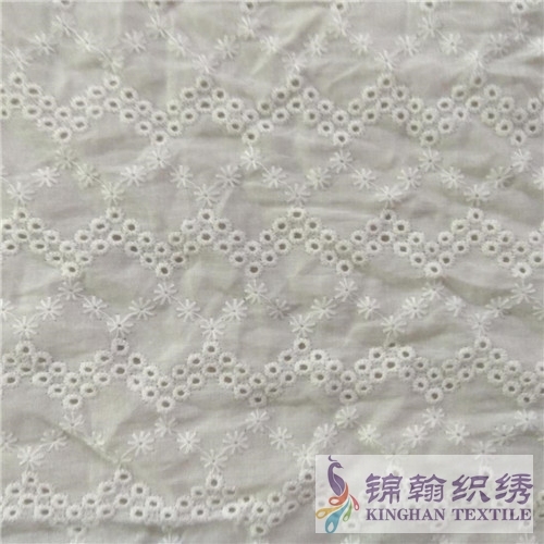 KHCE1028 Cotton Eyelet Embroidered Fabric