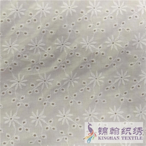 KHCE1007 Cotton Eyelet Embroidered Fabric