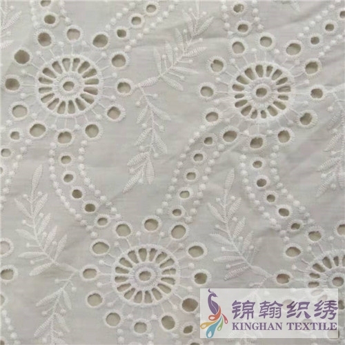 KHCE1036 Cotton Eyelet Embroidered Fabric