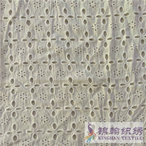 KHCE1018 Cotton Eyelet Embroidered Fabric
