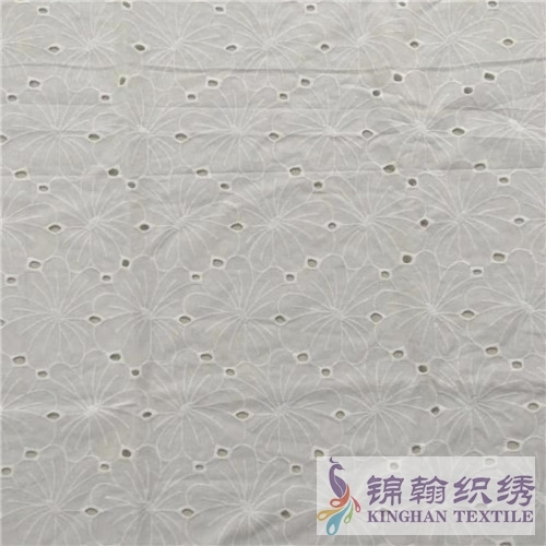 KHCE1046 Cotton Eyelet Embroidered Fabric