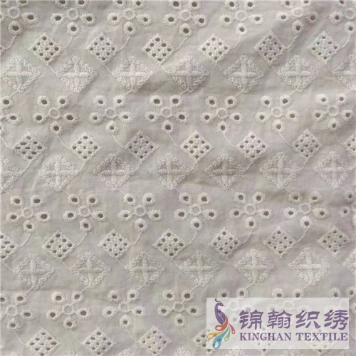 KHCE1052 Cotton Eyelet Embroidered Fabric