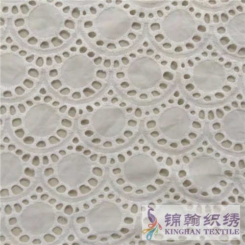 KHCE1035 Cotton Eyelet Embroidered Fabric