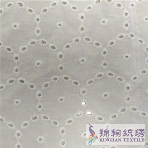 KHCE1009 Cotton Eyelet Embroidered Fabric