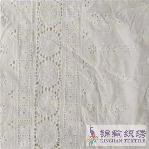 KHCE1040 Cotton Eyelet Embroidered Fabric