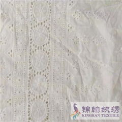 KHCE1040 Cotton Eyelet Embroidered Fabric