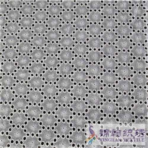 KHCE1001 Cotton Eyelet Embroidered Fabric