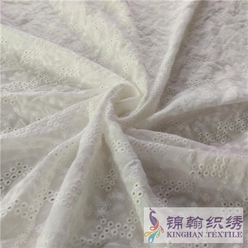 KHCE1028 Cotton Eyelet Embroidered Fabric