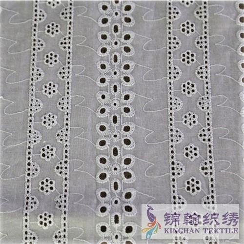 KHCE1002 Cotton Eyelet Embroidered Fabric