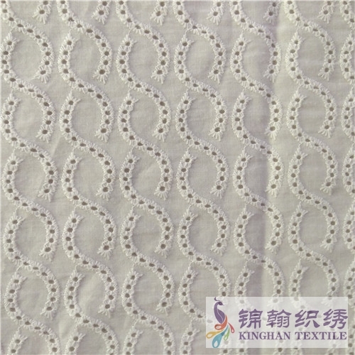 KHCE1020 Cotton Eyelet Embroidered Fabric