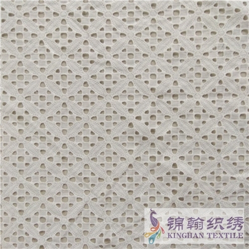 KHCE1038 Cotton Eyelet Embroidered Fabric