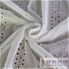 KHCE1002 Cotton Eyelet Embroidered Fabric