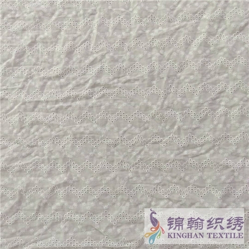 KHCE1028 Cotton Eyelet Embroidered Fabric